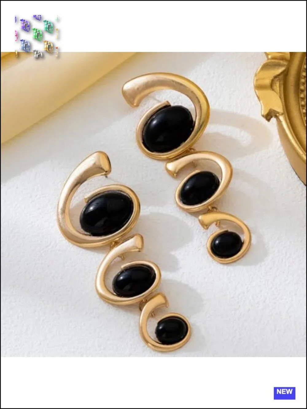 Chunky Swirl Geometric Dangle Earrings for Women
